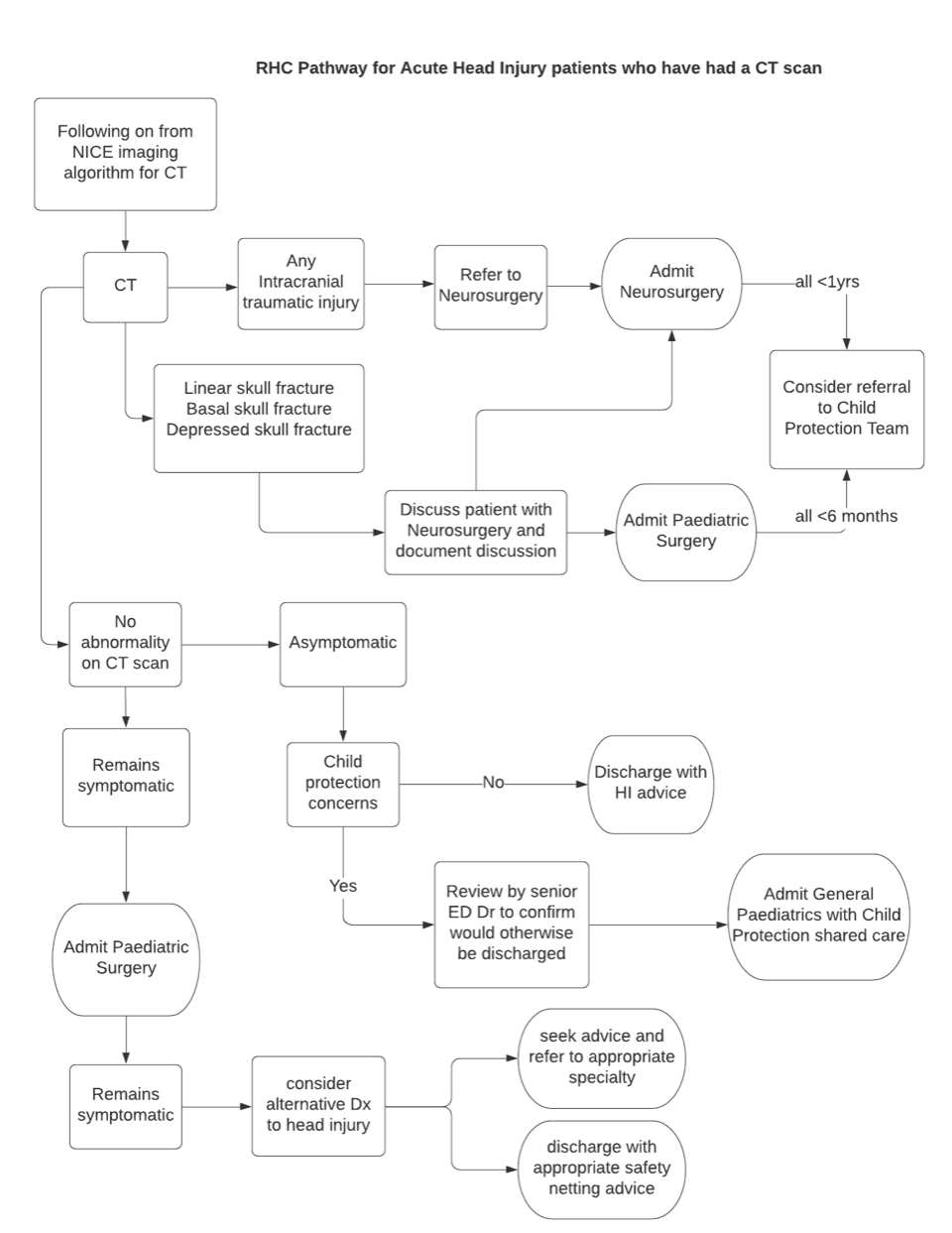 Head Injury Guideline Emergency Department 